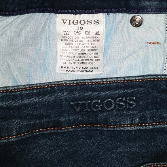VIGOSS JAGGER BOOT CUT BLUE JEANS WOMEN'S 18 - Picture 6 of 6